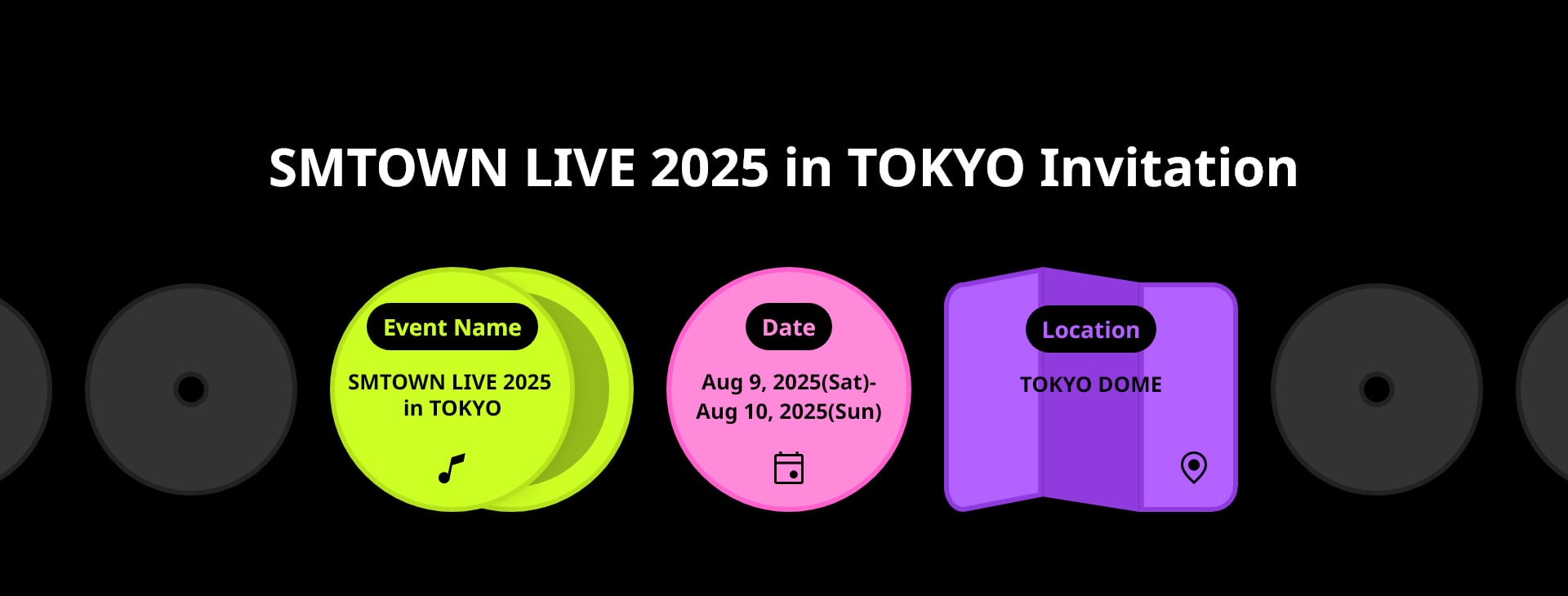 SMTOWN LIVE 2025 in TOKYO Invitation