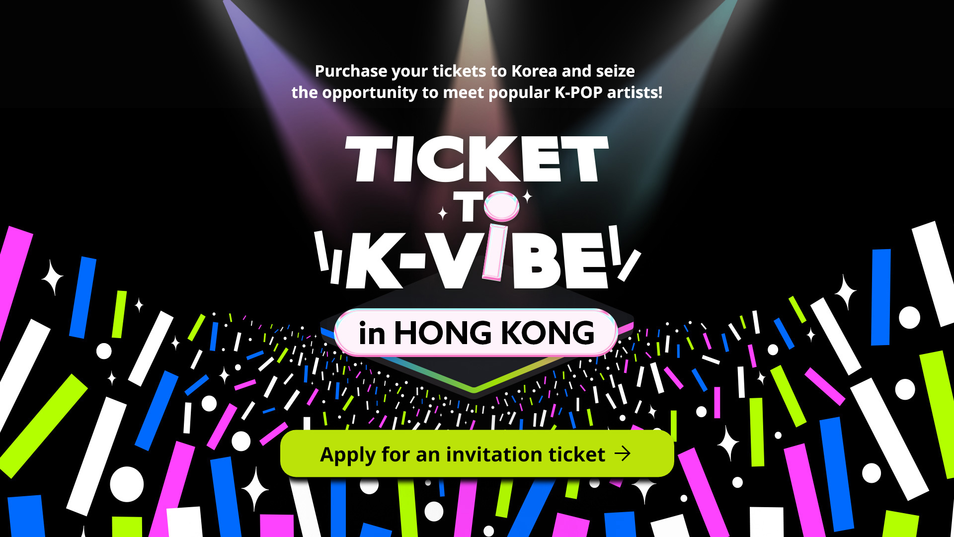 TICKET TO K-VIBE in HONG KONG