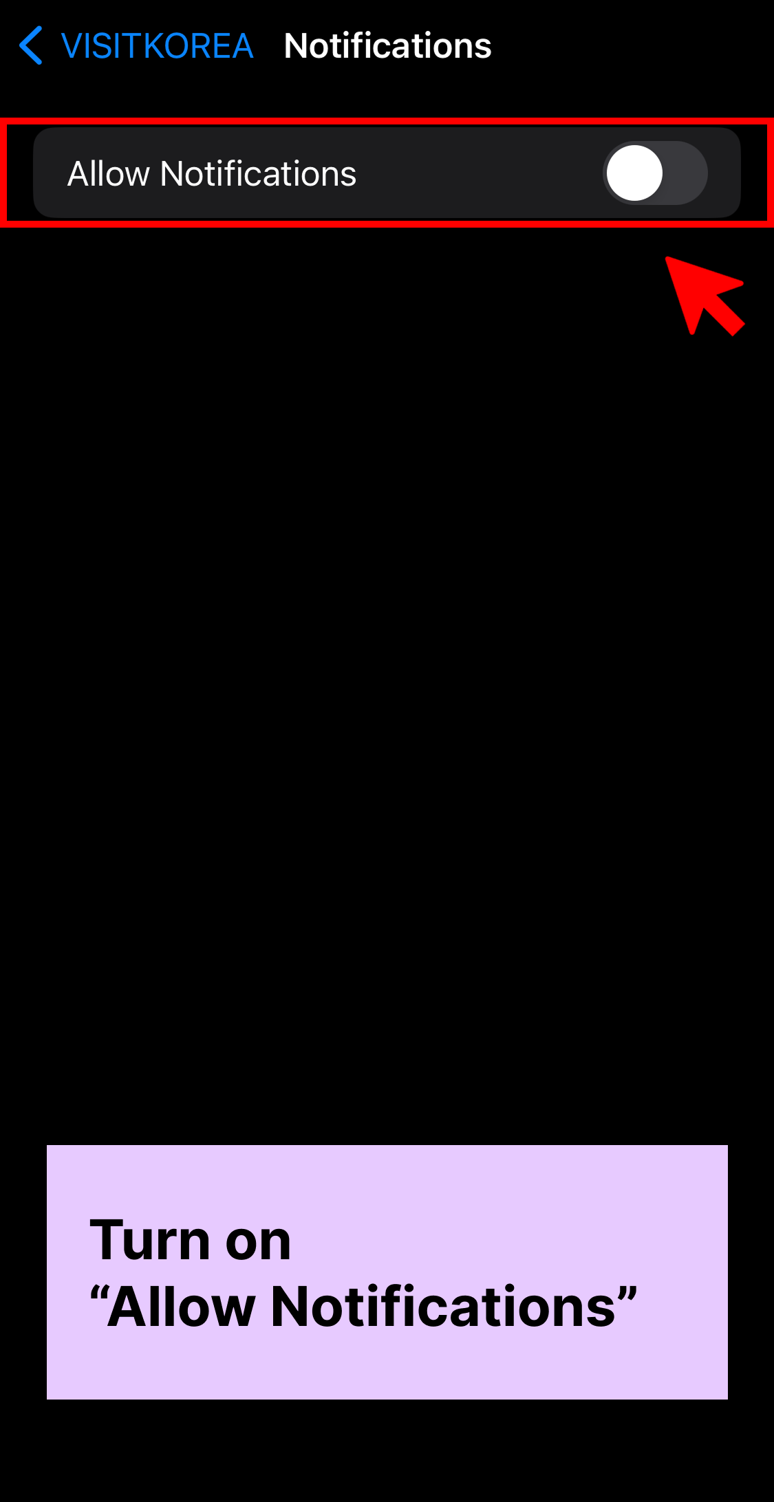 VISITKOREA app screen