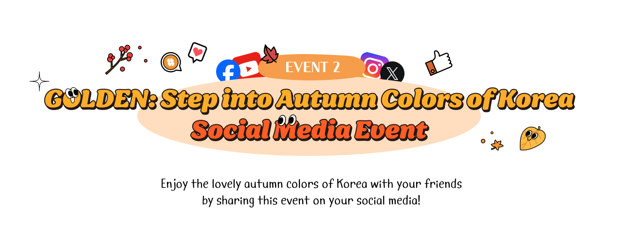 GOLDEN: Step into Autumn Colors of Korea Social Media Event
