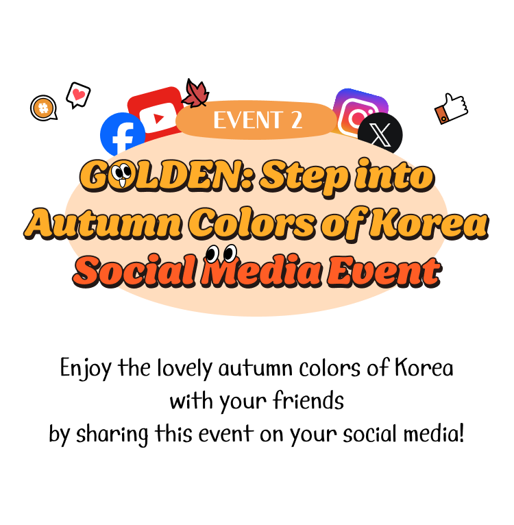 GOLDEN: Step into Autumn Colors of Korea Social Media Event