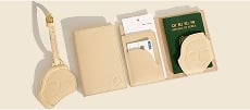 Roof-end Tile Motif Passport Wallet
