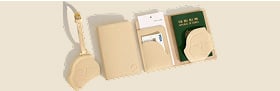 Roof-end Tile Motif Passport Wallet