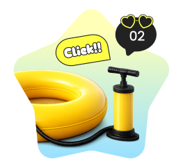 Hit [CLICK!] on the tube ring