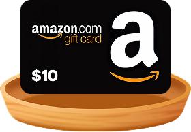 Amazon Gift Card $10 (10 winners)