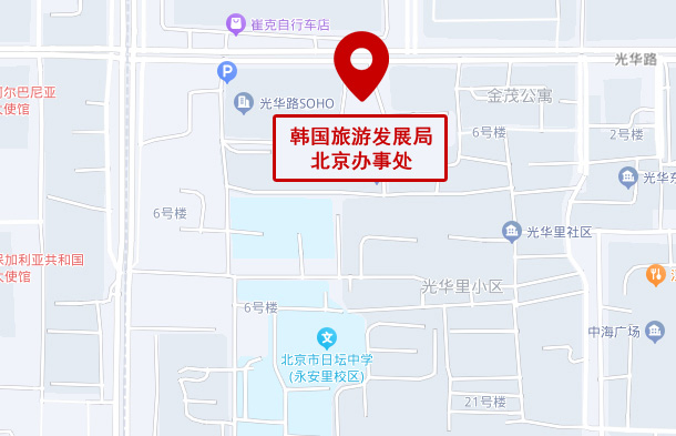 베이징 지사 지도