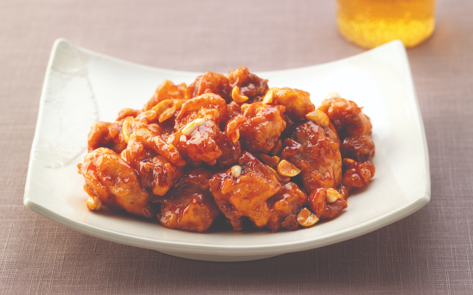Dakgangjeong (deep-fried and braised chicken)