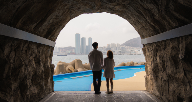 Popular Photo Zone for Tourists Huinnyeoul Coastal Tunnel