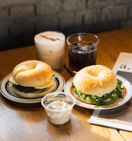 Cafe A.nook with a variety of bagels