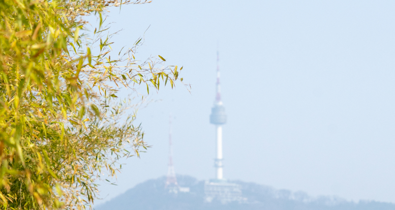 N Seoul Tower seen from the National Museum