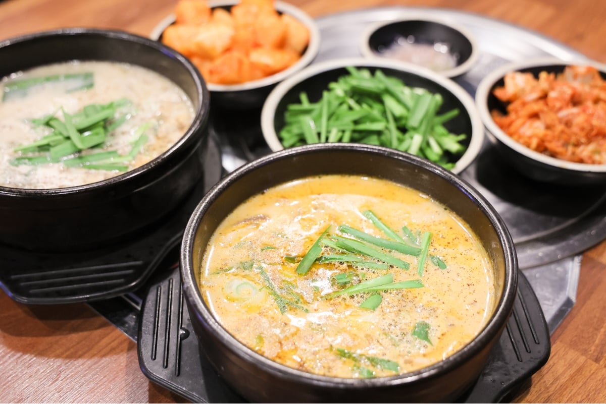 Sundae Gukbap and side dishes