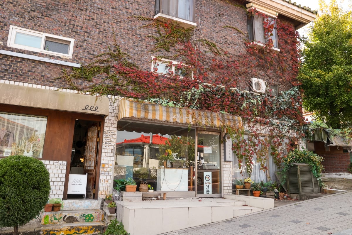 Extraordinary Attorney Woo's filming location, Woo Young Woo Kimbap's restaurant sign