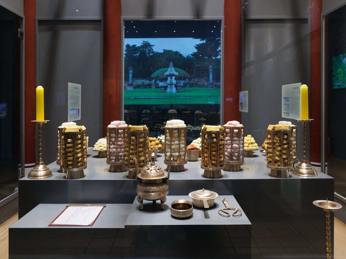 Inside the Joseon Royal Tombs Museum, providing information about the Joseon Royal Tombs