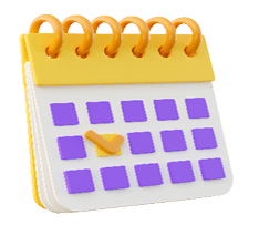 3d education and social media icons for university and school. Stack of the books, calendar, search, speech bubbles, stars and mail flying . Realistic 3d high quality render