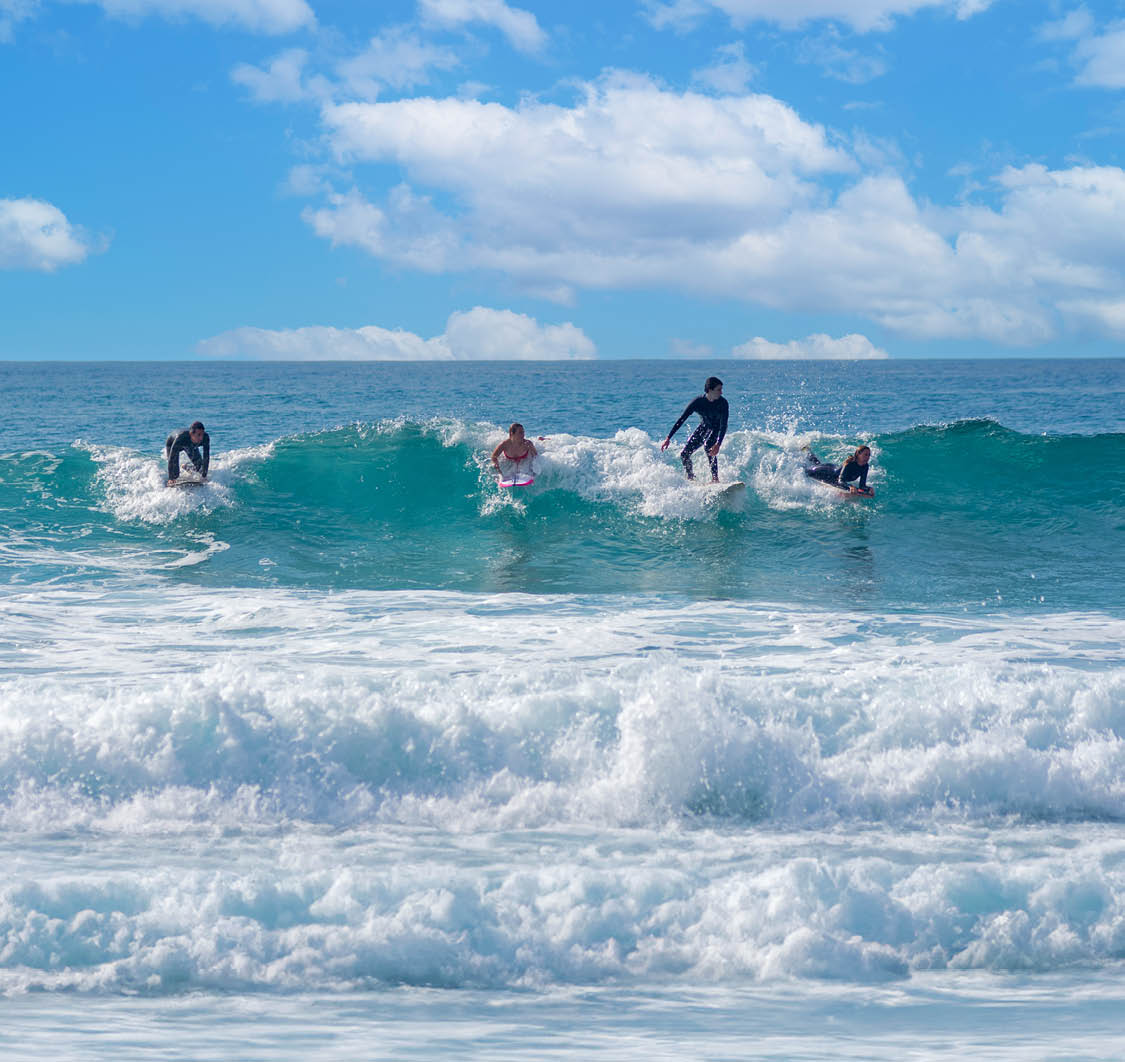 professional surfer riding waves, men catching waves in ocean, isolated. Surfing action water board sport. people water sport lessons and beach swimming activity on summer vacation