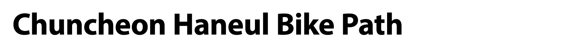 Chuncheon Haneul Bike Path