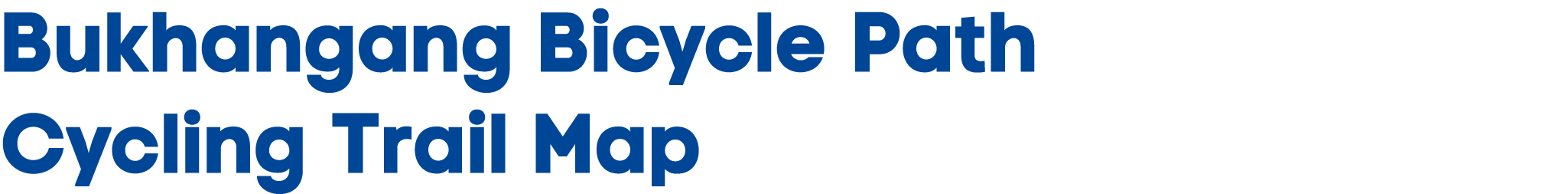 Bukhangang Bicycle Path Cycling Trail Map