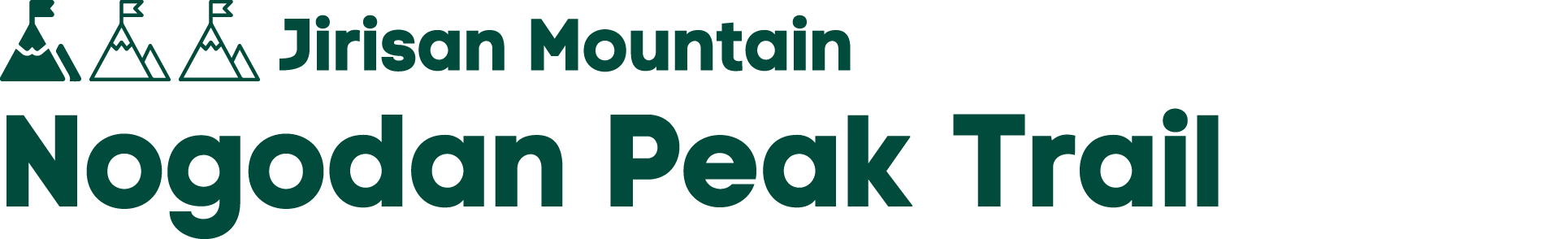 ￼ Jirisan Mountain Nogodan Peak Trail 