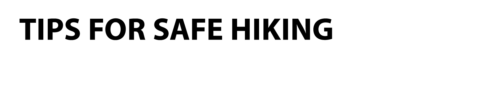 Tips for Safe Hiking