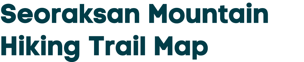 Seoraksan Mountain Hiking Trail Map