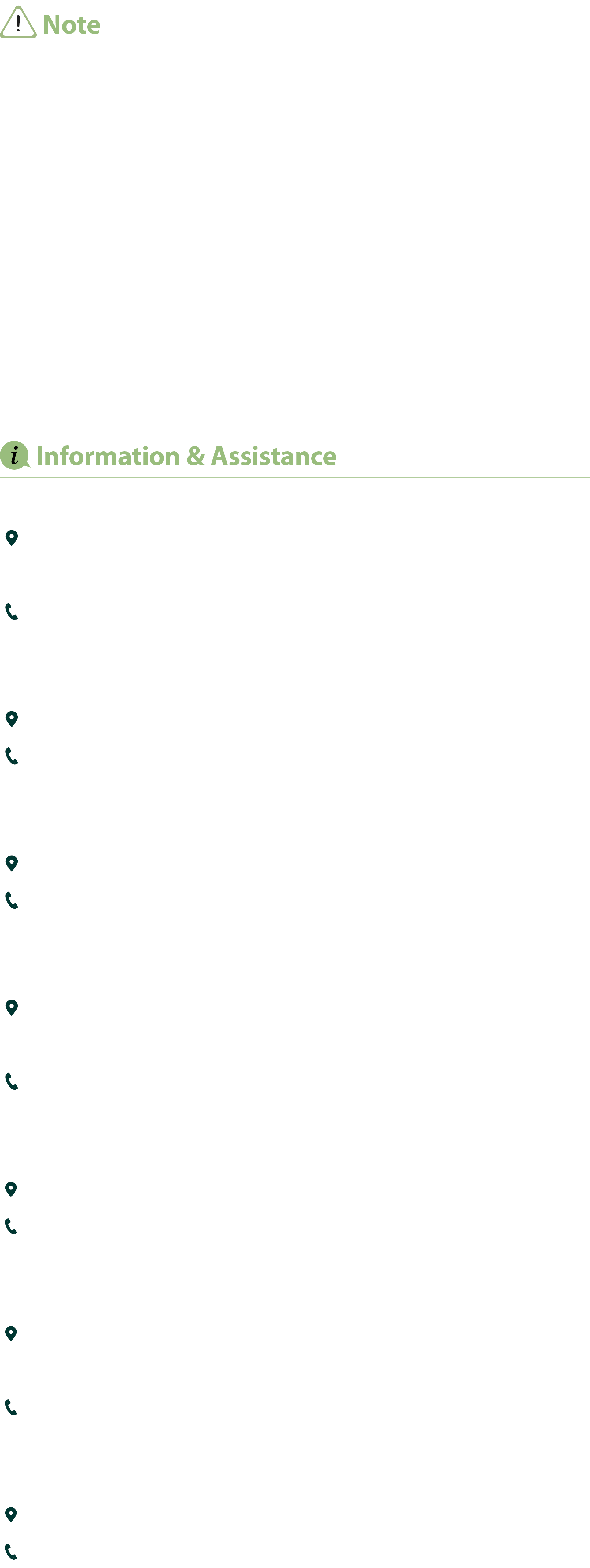 ￼ Note The following acts are prohibited in Jirisan Mountain • Camping or cooking outside of the designated areas (sh...