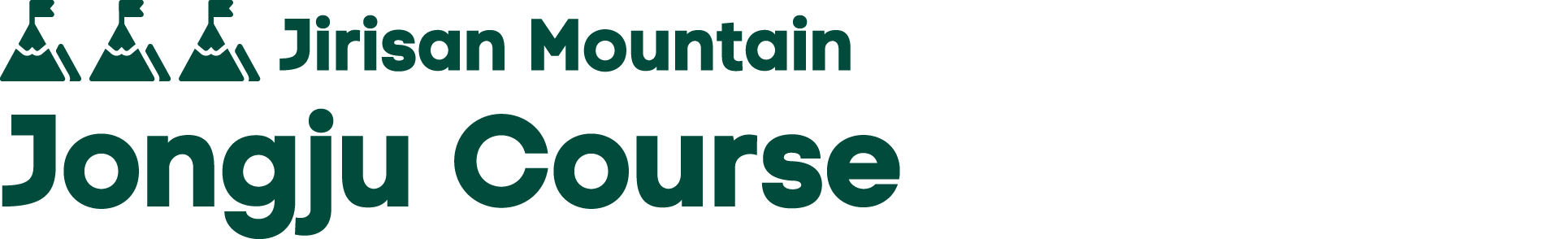 ￼ Jirisan Mountain Jongju Course