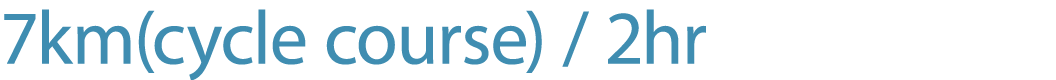 7km(cycle course) / 2hr