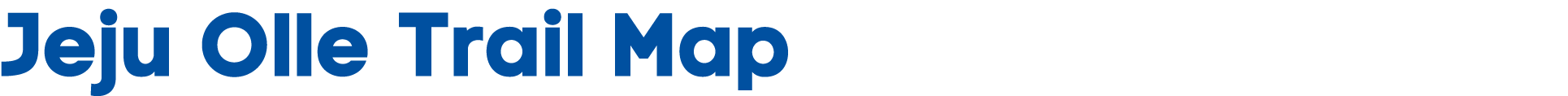 Jeju Olle Trail Map