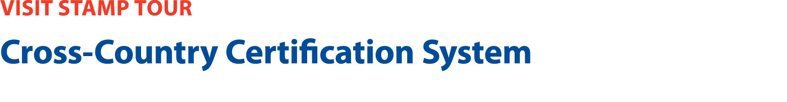 Visit Stamp Tour Cross Country Certification System