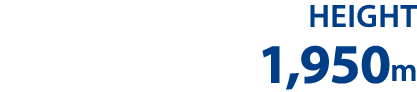 Height 1,950m